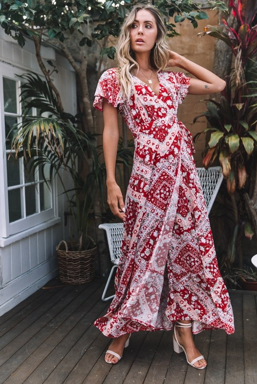 Lovia – Robe à Imprimé Fleuri