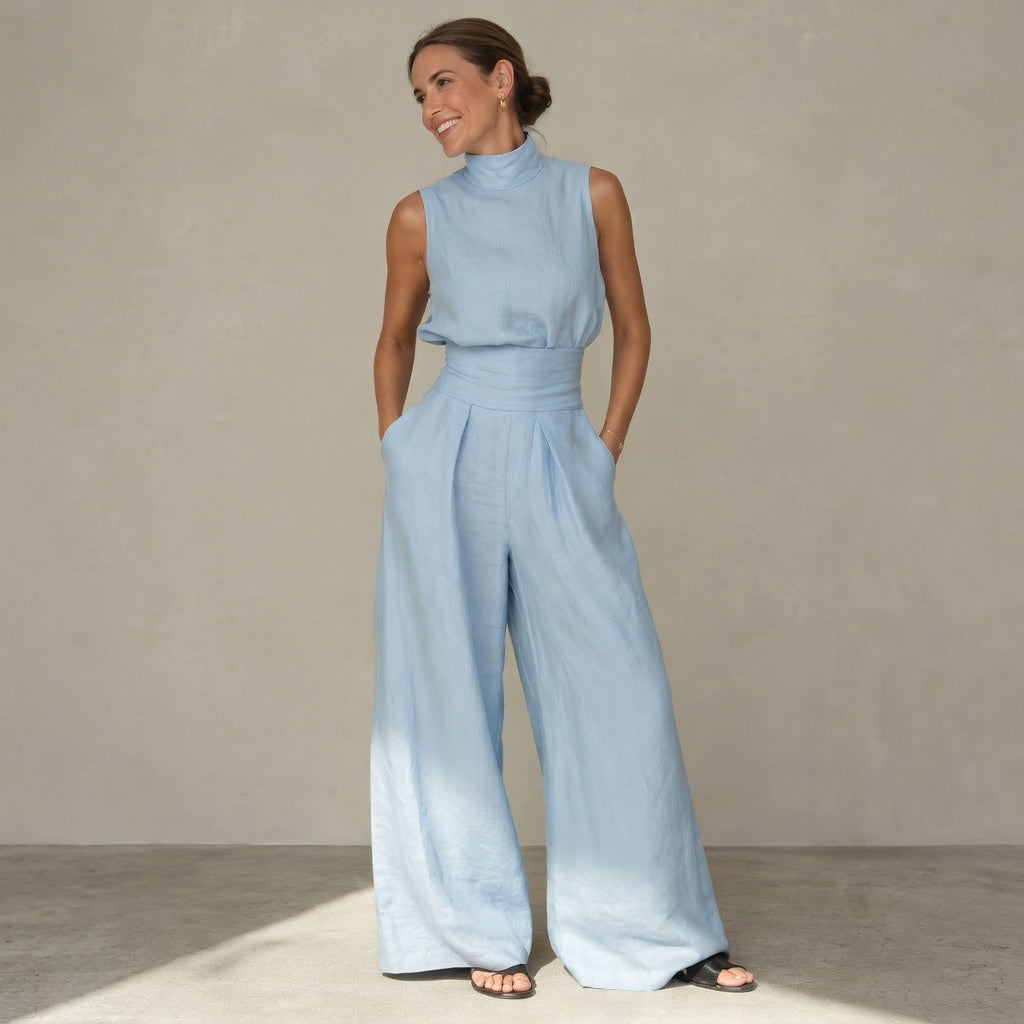 Lovia – Combinaison Élégante Wide Leg