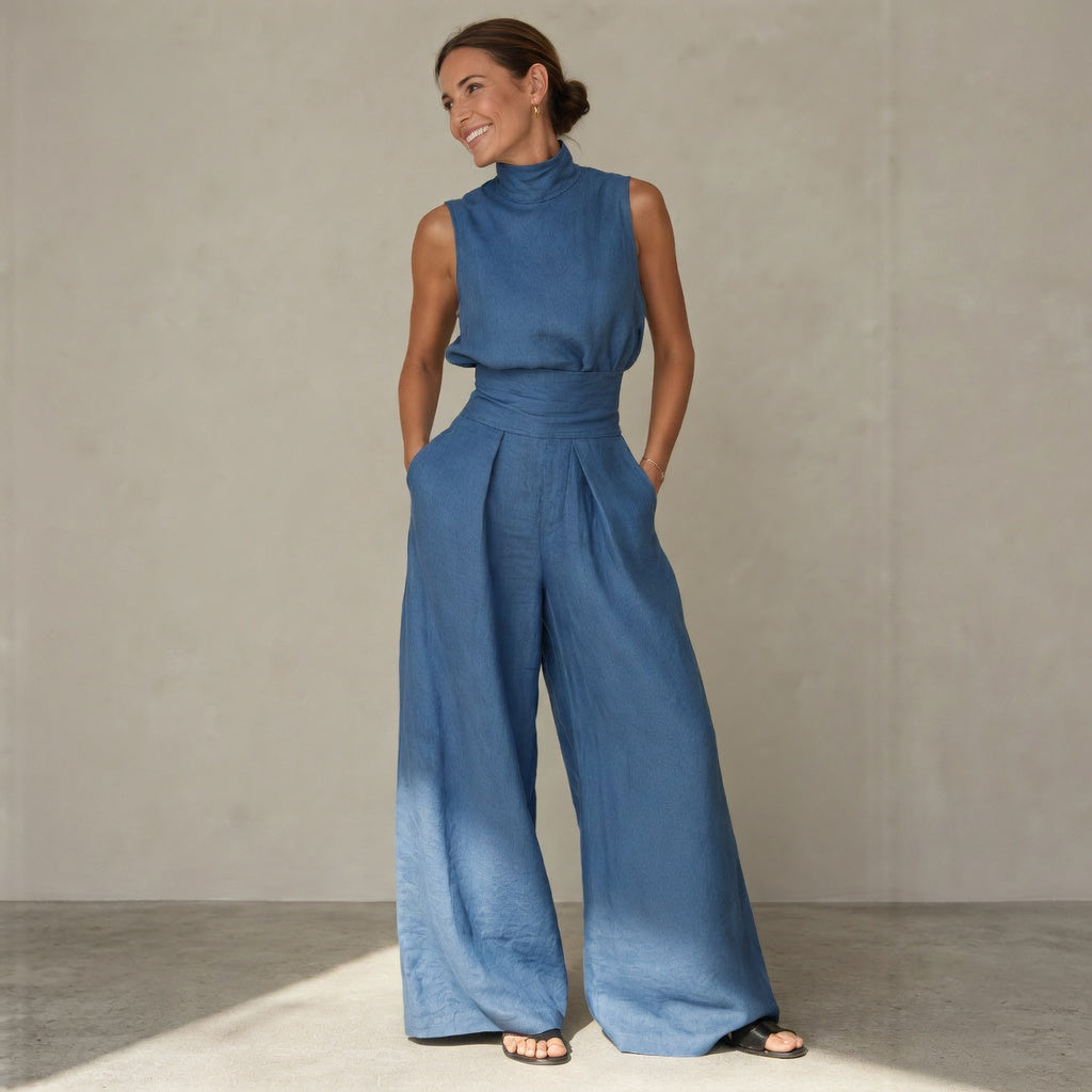 Lovia – Combinaison Élégante Wide Leg