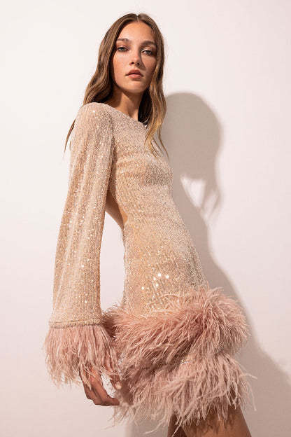 Lovia – Robe Feather Glamour