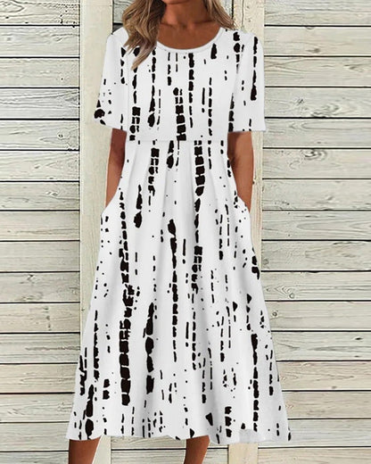 Lovia - Robe Midi Fleurie Légère