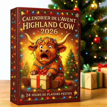 Calendrier de l’Avent Highland Cow 2026