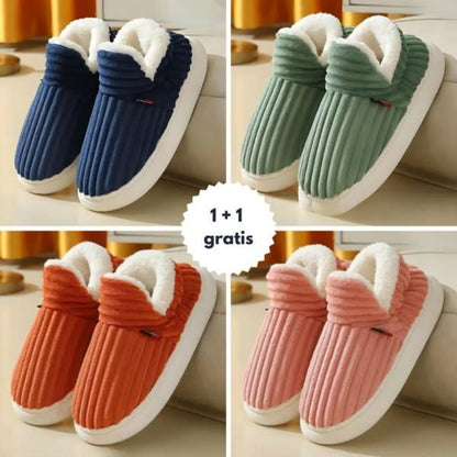 Lovia – Pantoufles Fleece CozyComfort | 1+1 GRATIS