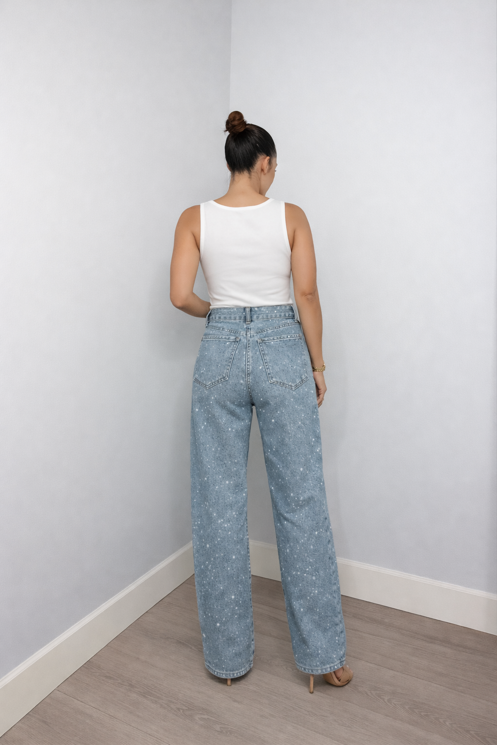Lovia – Pantalon Denim Glitter