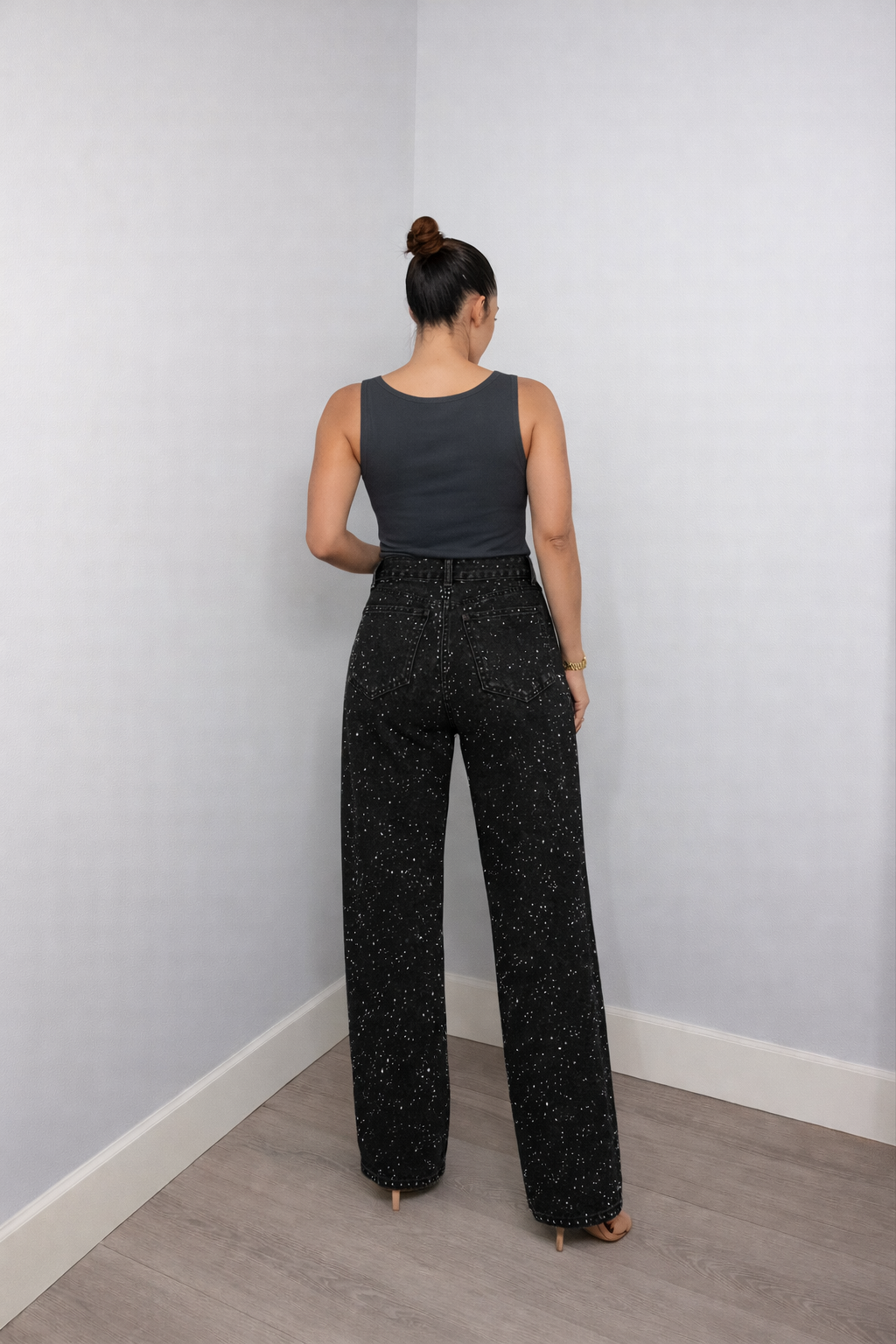 Lovia – Pantalon Denim Glitter