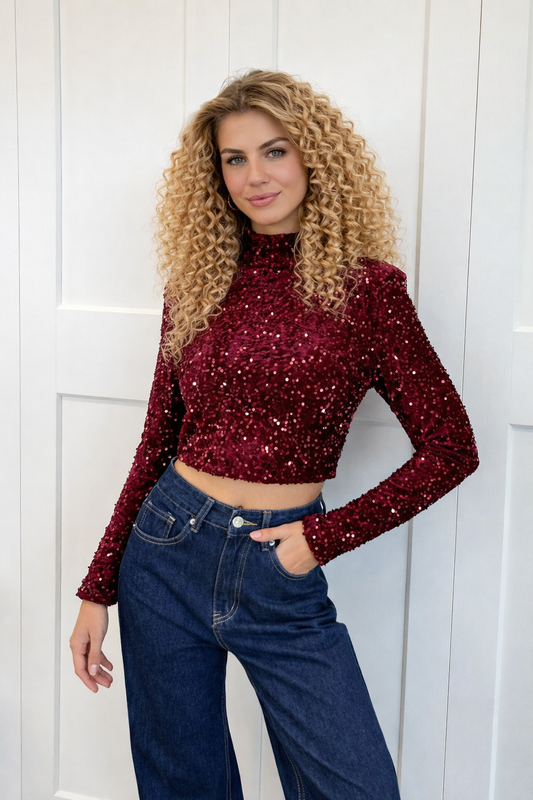 Lovia – Top à Paillettes