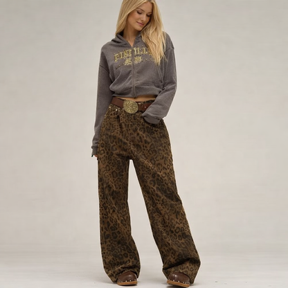 Lovia – Pantalon Imprimé Léopard