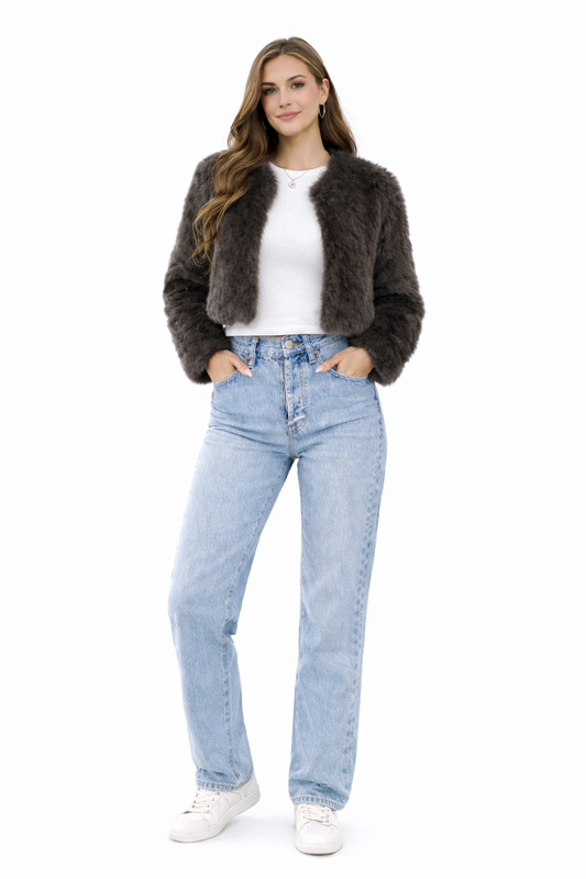 Lovia – Veste en fausse fourrure