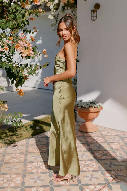 Lovia - Robe Maxi Olive