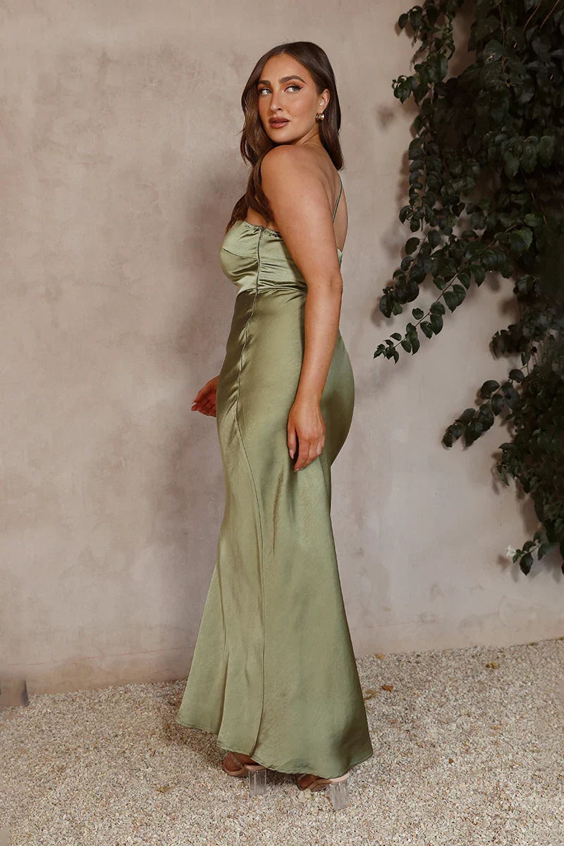 Lovia - Robe Maxi Olive
