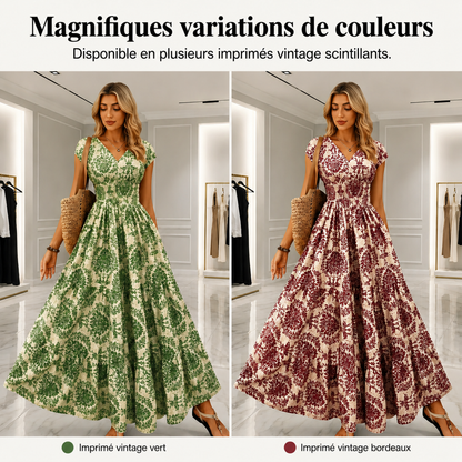 Lovia – Robe Maxi à Imprimé Fleuri