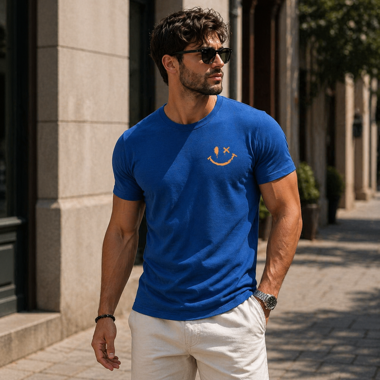 Lovia – T-shirt Smiley Estival | 1+1 GRATUIT