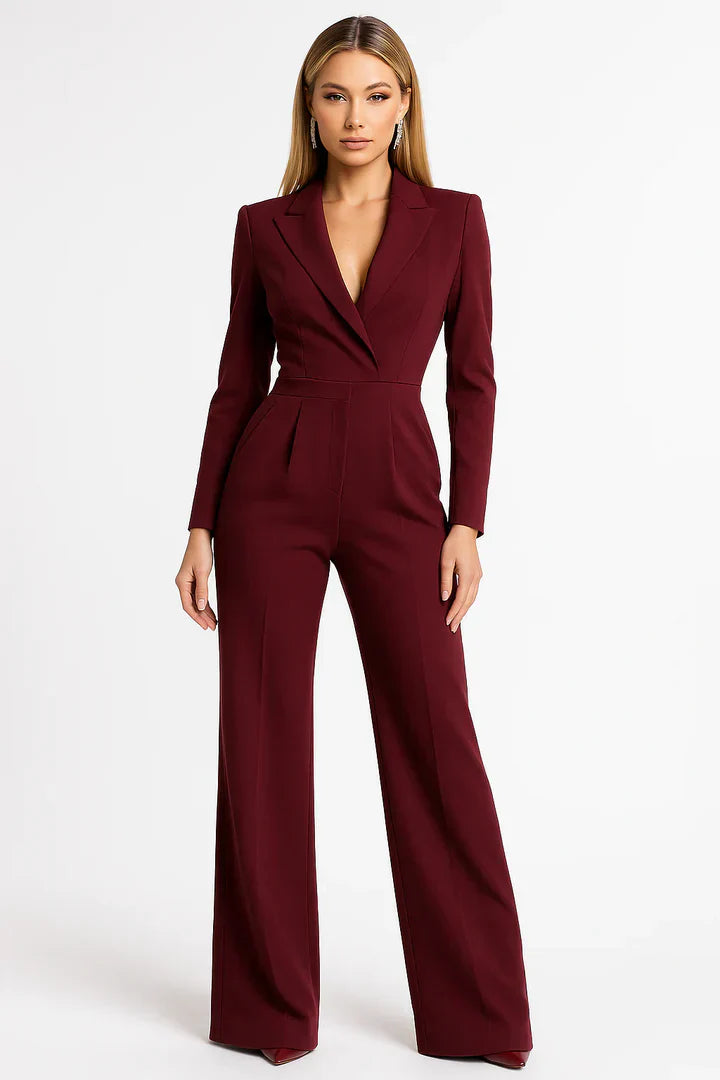 Lovia - Combinaison Blazer Col en V