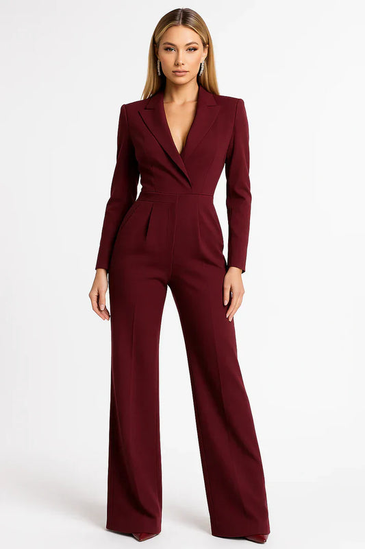Lovia - Combinaison Blazer Col en V
