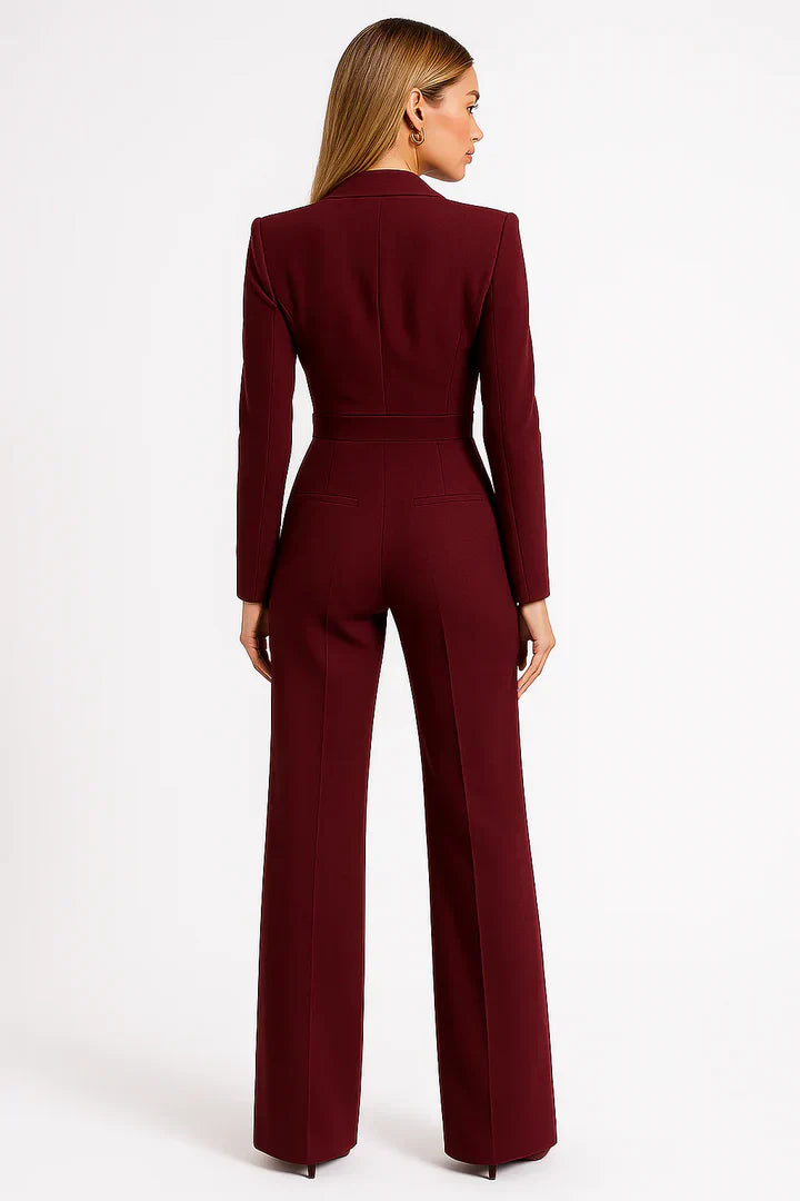 Lovia - Combinaison Blazer Col en V