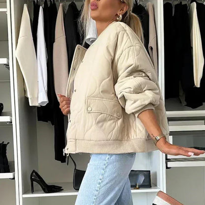 Christelle – Veste Bomber Tendance Doublée