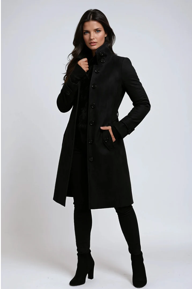Lovia - Trench-Coat à Boutons