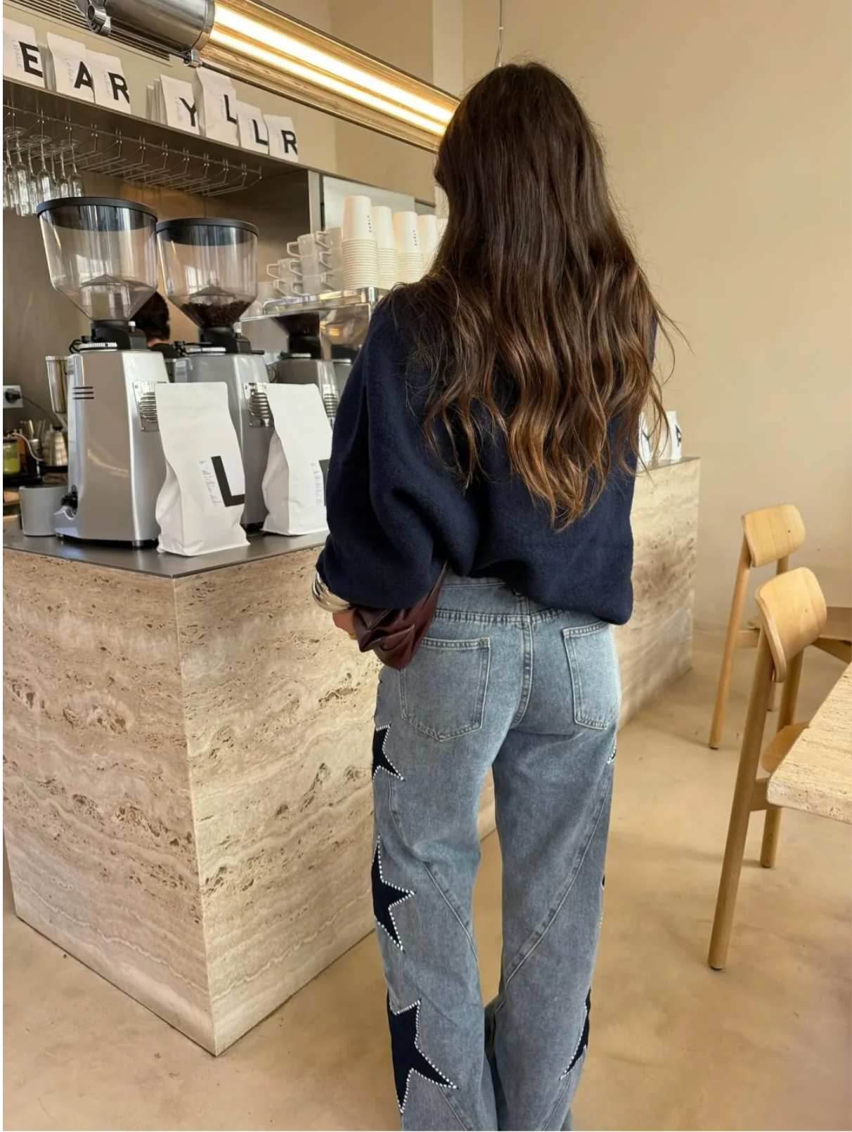 Lovia - Jean Denim Étoilé