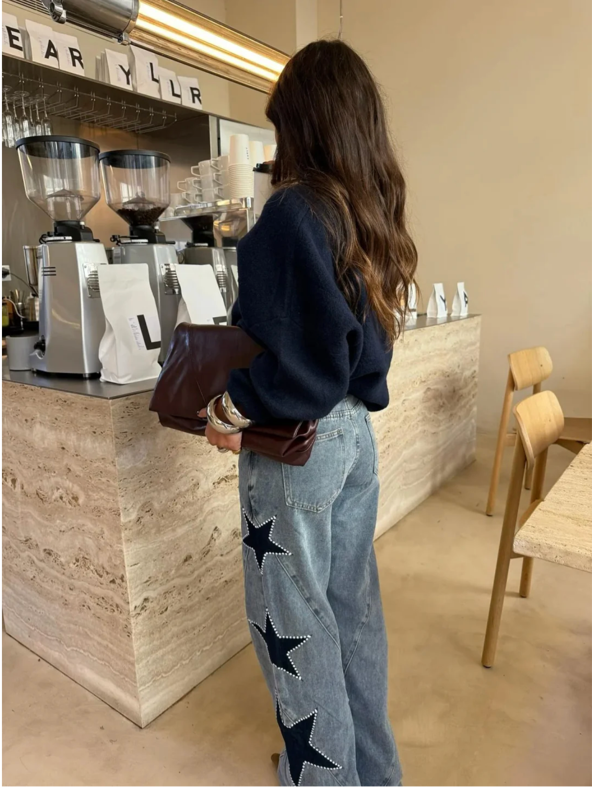 Lovia - Jean Denim Étoilé