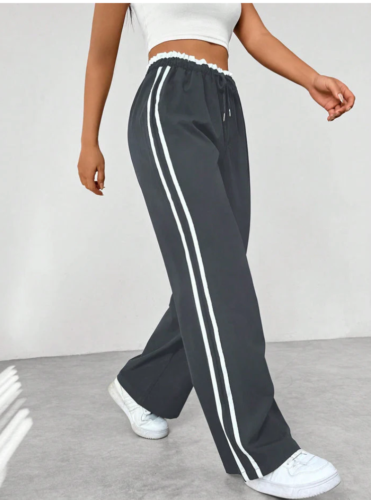 Lovia - Pantalon Jogging Rayé