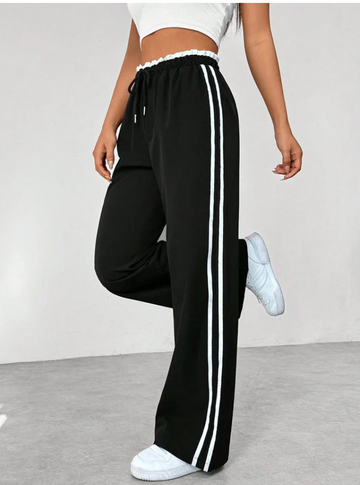 Lovia - Pantalon Jogging Rayé