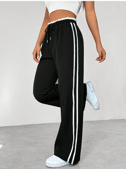 Lovia - Pantalon Jogging Rayé