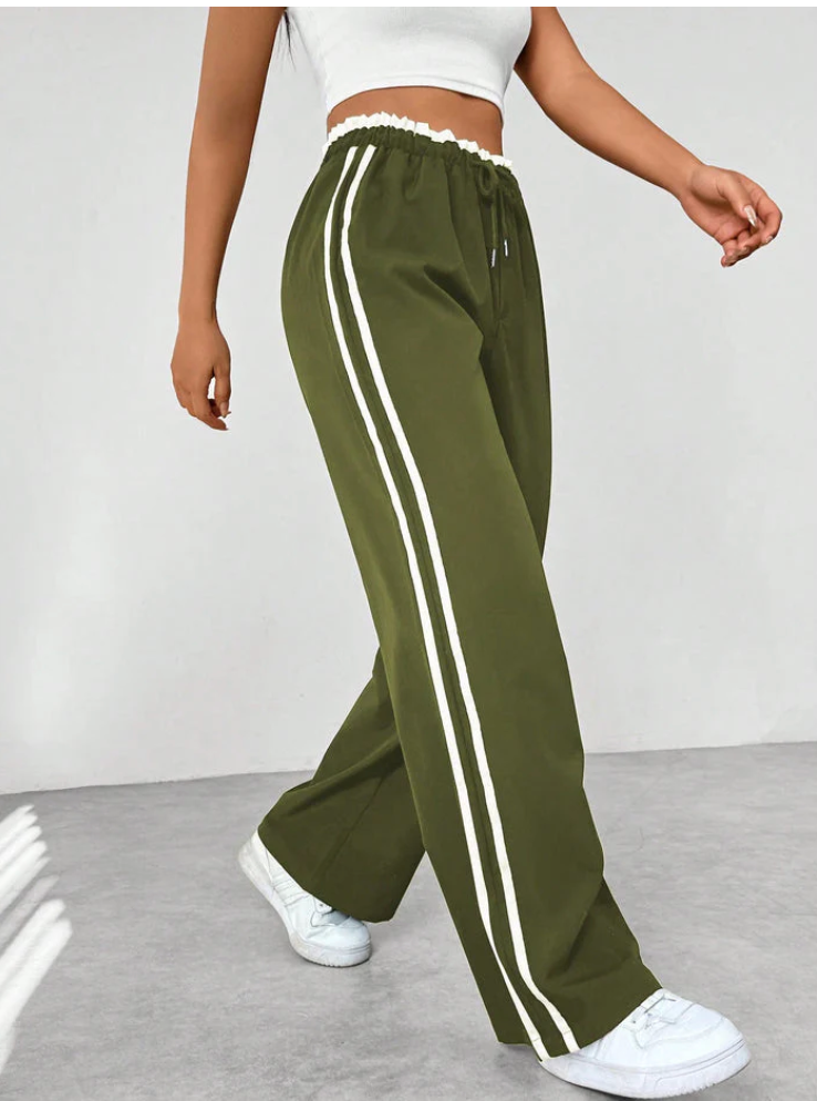 Lovia - Pantalon Jogging Rayé