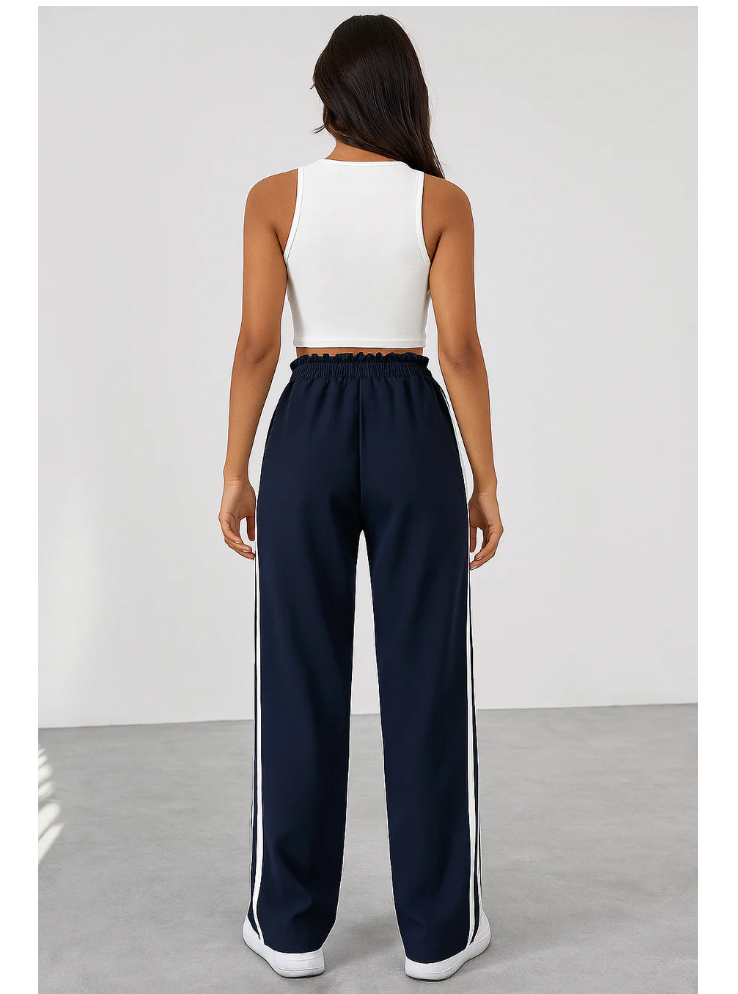 Lovia - Pantalon Jogging Rayé