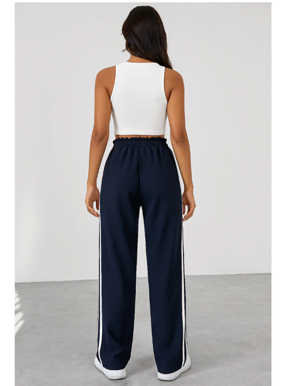 Lovia - Pantalon Jogging Rayé