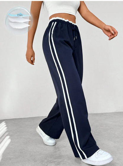 Lovia - Pantalon Jogging Rayé