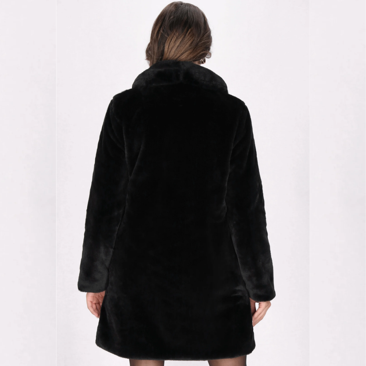 Manteau d’Hiver Effet Fourrure