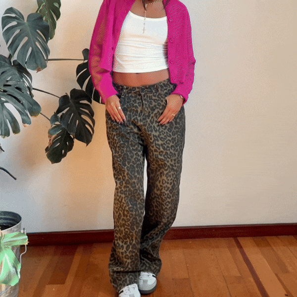 Lovia – Pantalon Imprimé Léopard