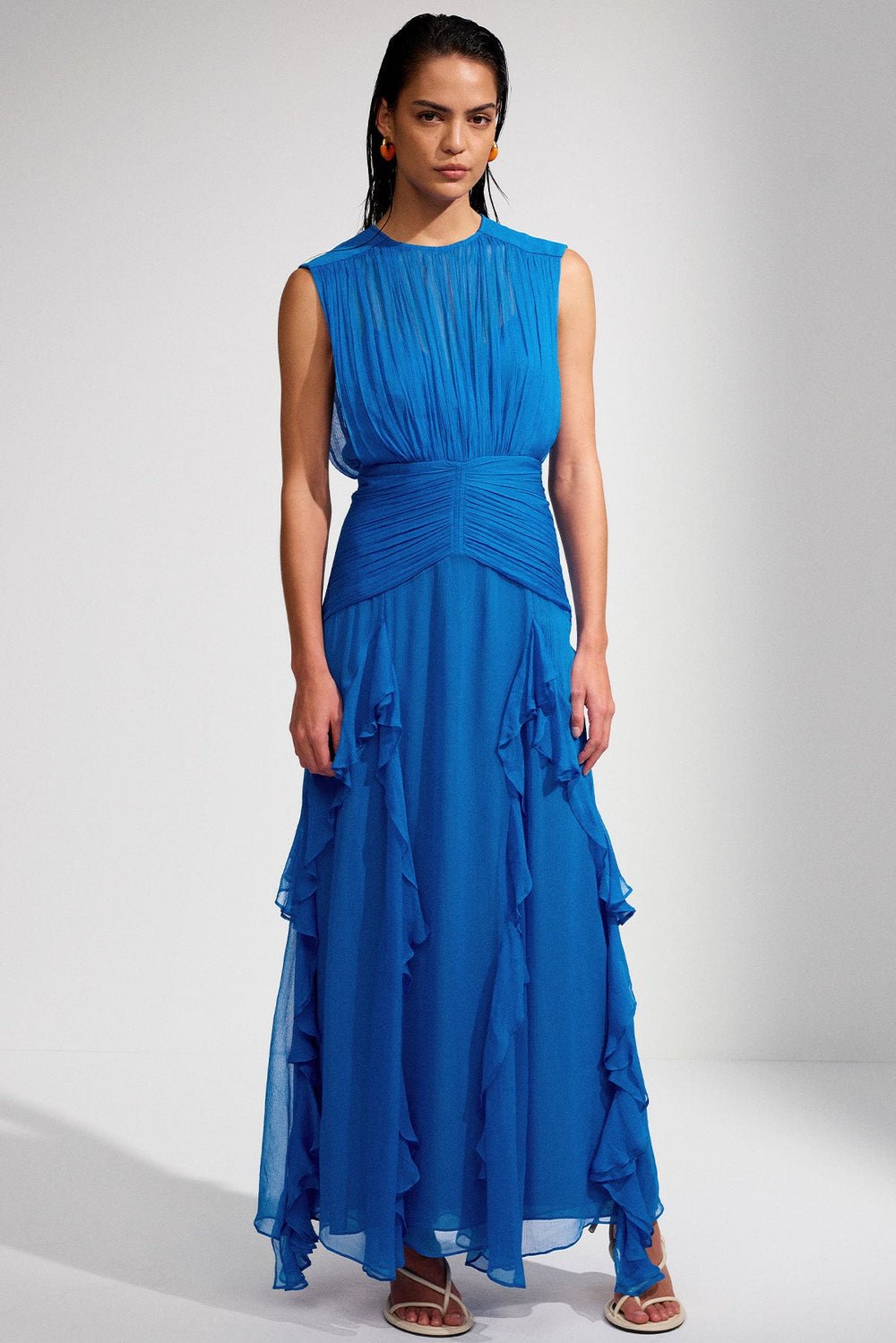Lovia – Robe Maxi Bleue