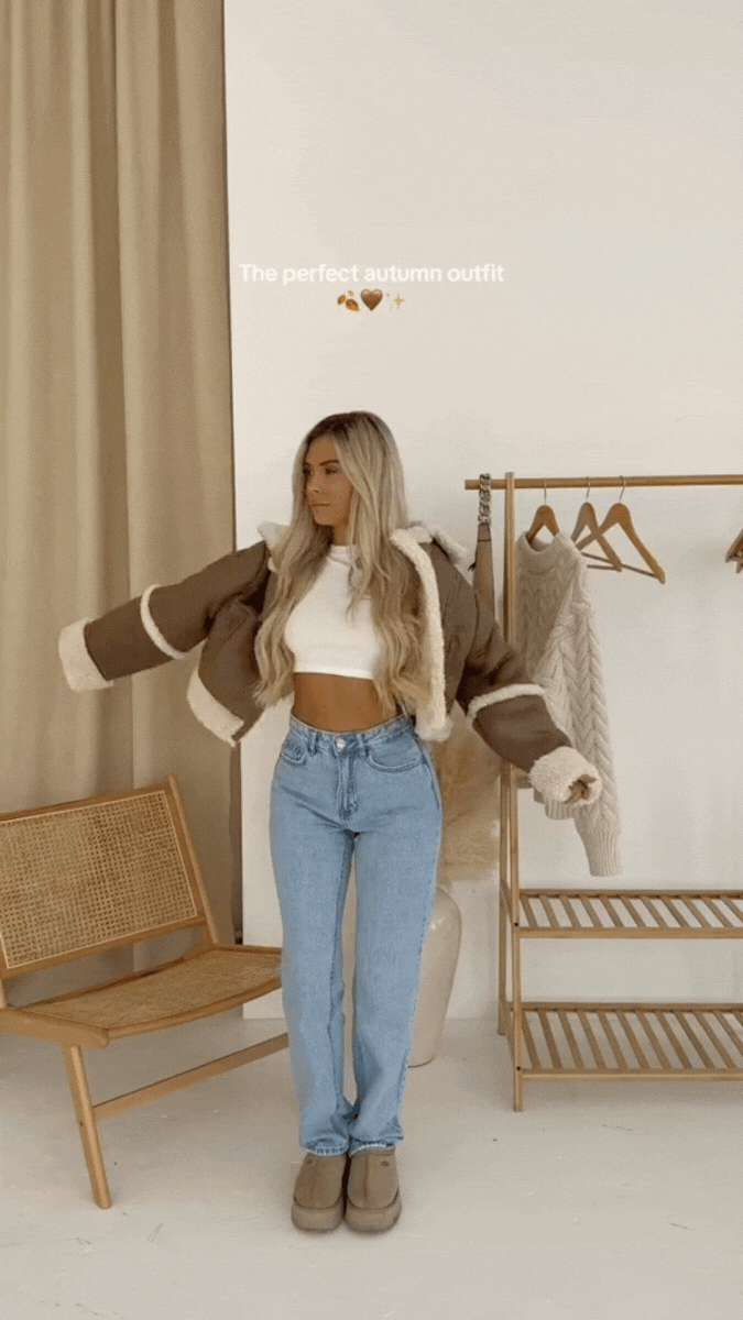 Lovia - Veste Cropped Effet Fourrure