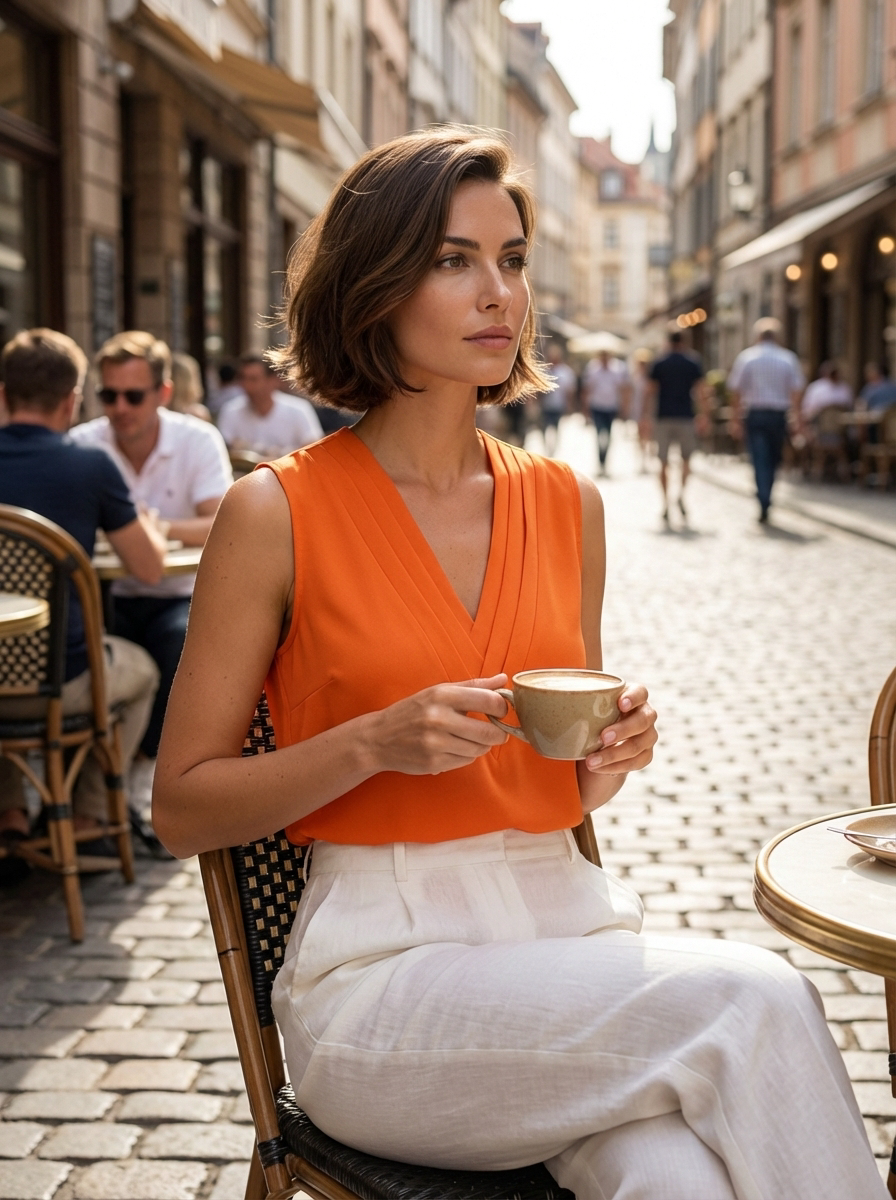Lovia – Blouse Sans Manches Élégante