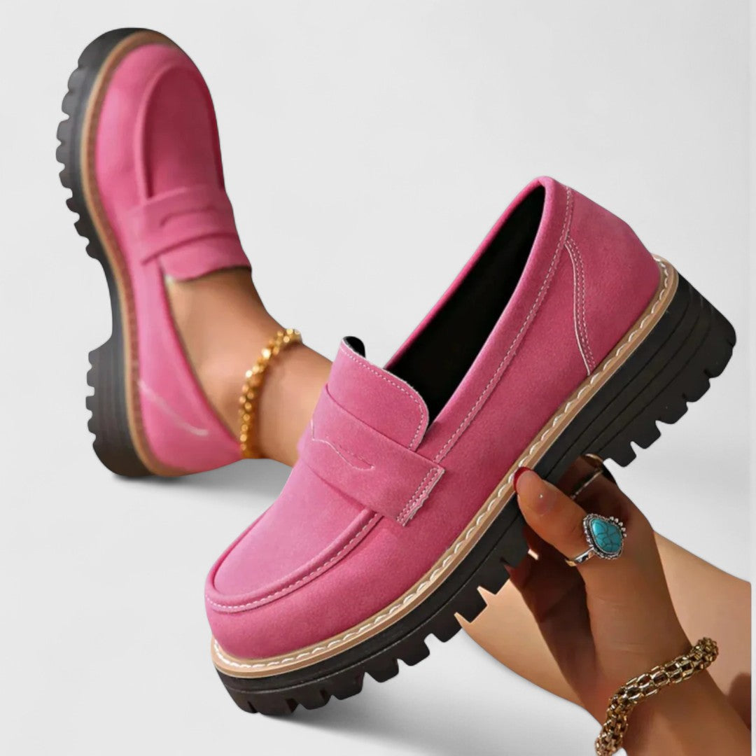 Lovia – Mocassins à Enfiler avec Semelle Robuste