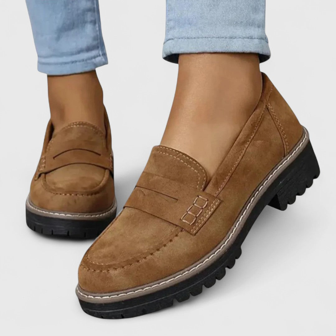 Lovia – Mocassins à Enfiler avec Semelle Robuste