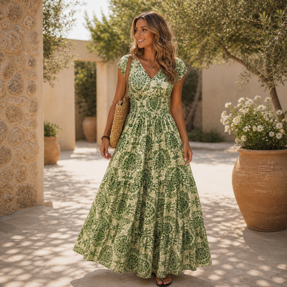 Lovia – Robe Maxi à Imprimé Fleuri