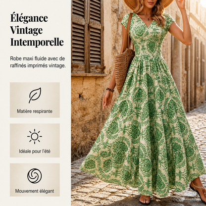 Lovia – Robe Maxi à Imprimé Fleuri