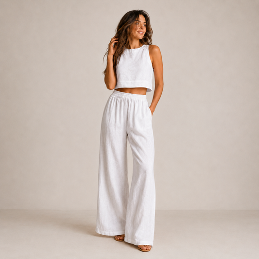 Lovia – Ensemble d’Été Deux Pièces en Coton