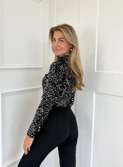 Lovia – Top à Paillettes
