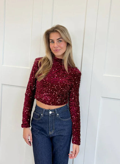 Lovia – Top à Paillettes