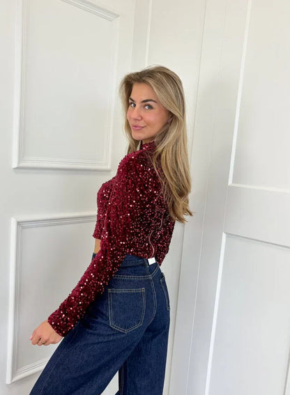 Lovia – Top à Paillettes