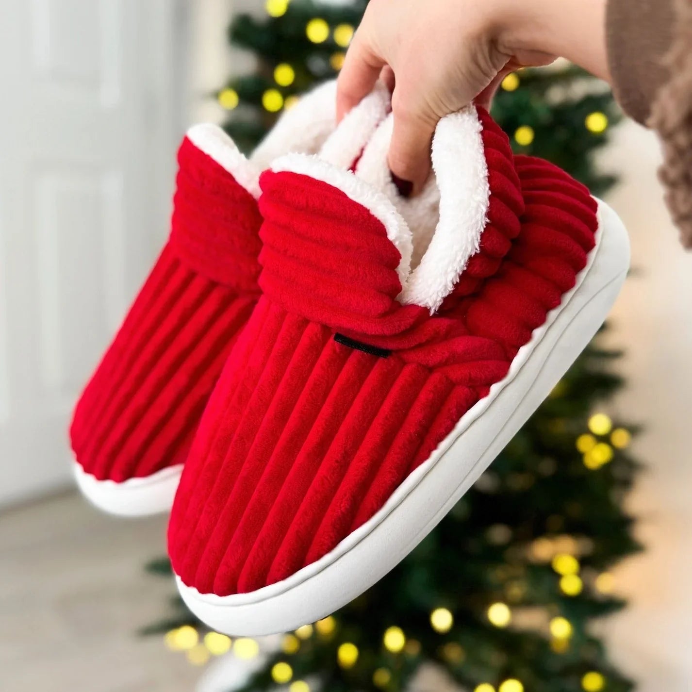 Lovia – Pantoufles Fleece CozyComfort | 1+1 GRATIS