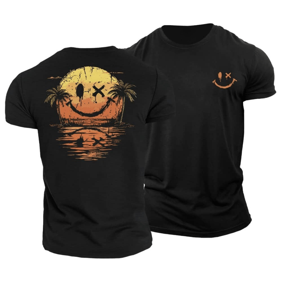 Lovia – T-shirt Smiley Estival | 1+1 GRATUIT